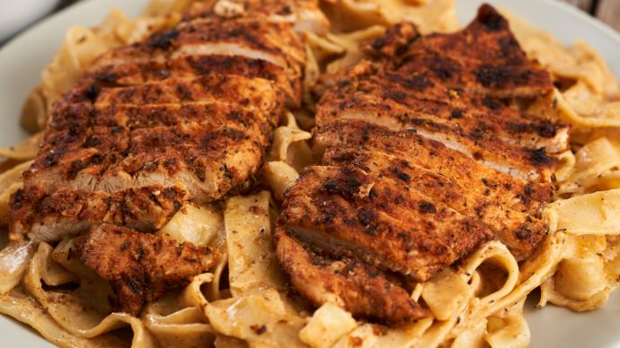 Blackened Chicken Alfredo
